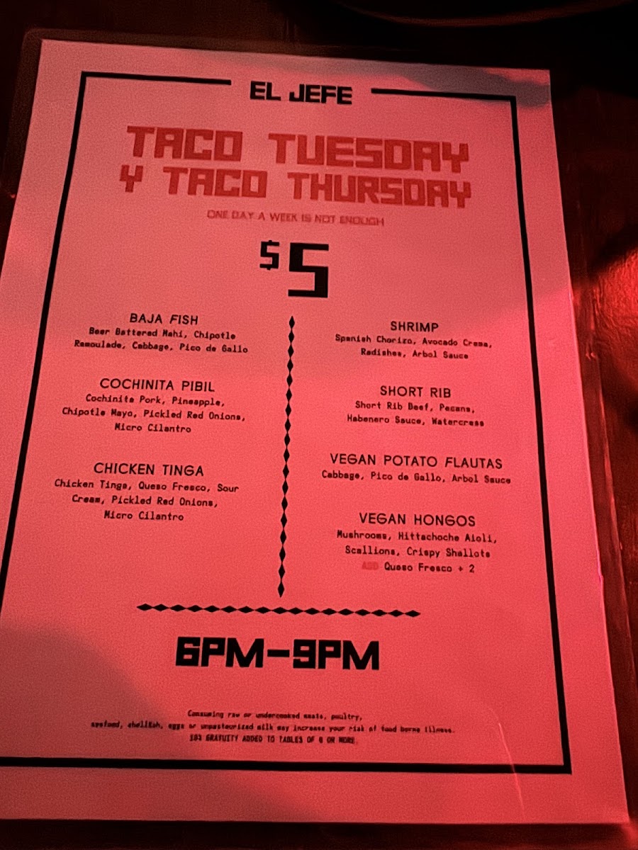El Jefe Desert Cantina Menu - Image 4